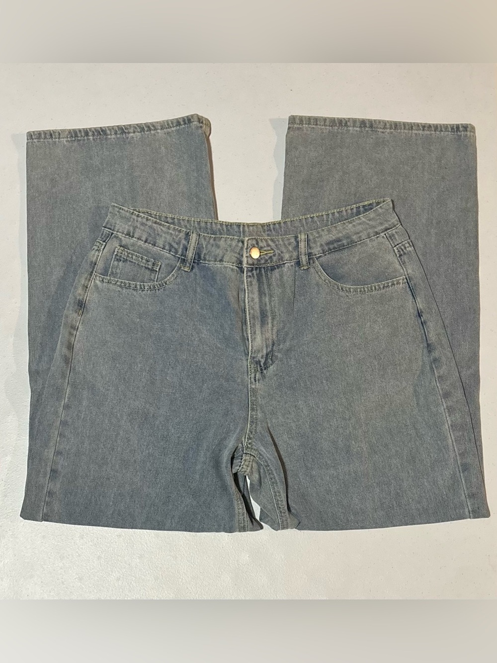Wide Leg Denim Jeans
